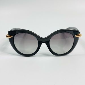 Pomellato Black Oversized Cat Eye Sunglasses